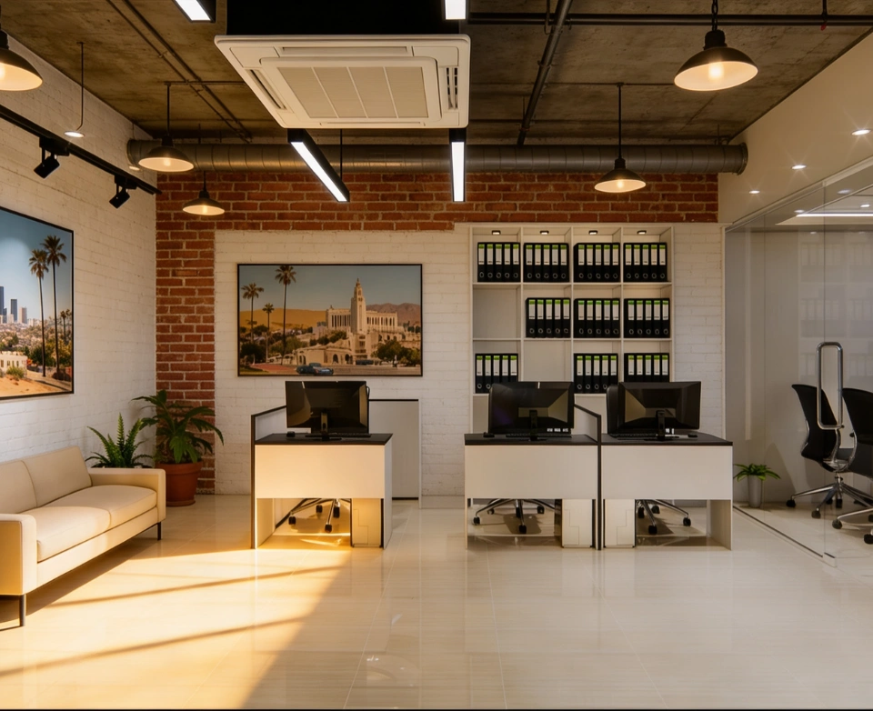  commercial office remodeling project in Downtown Los Angeles and Burbank