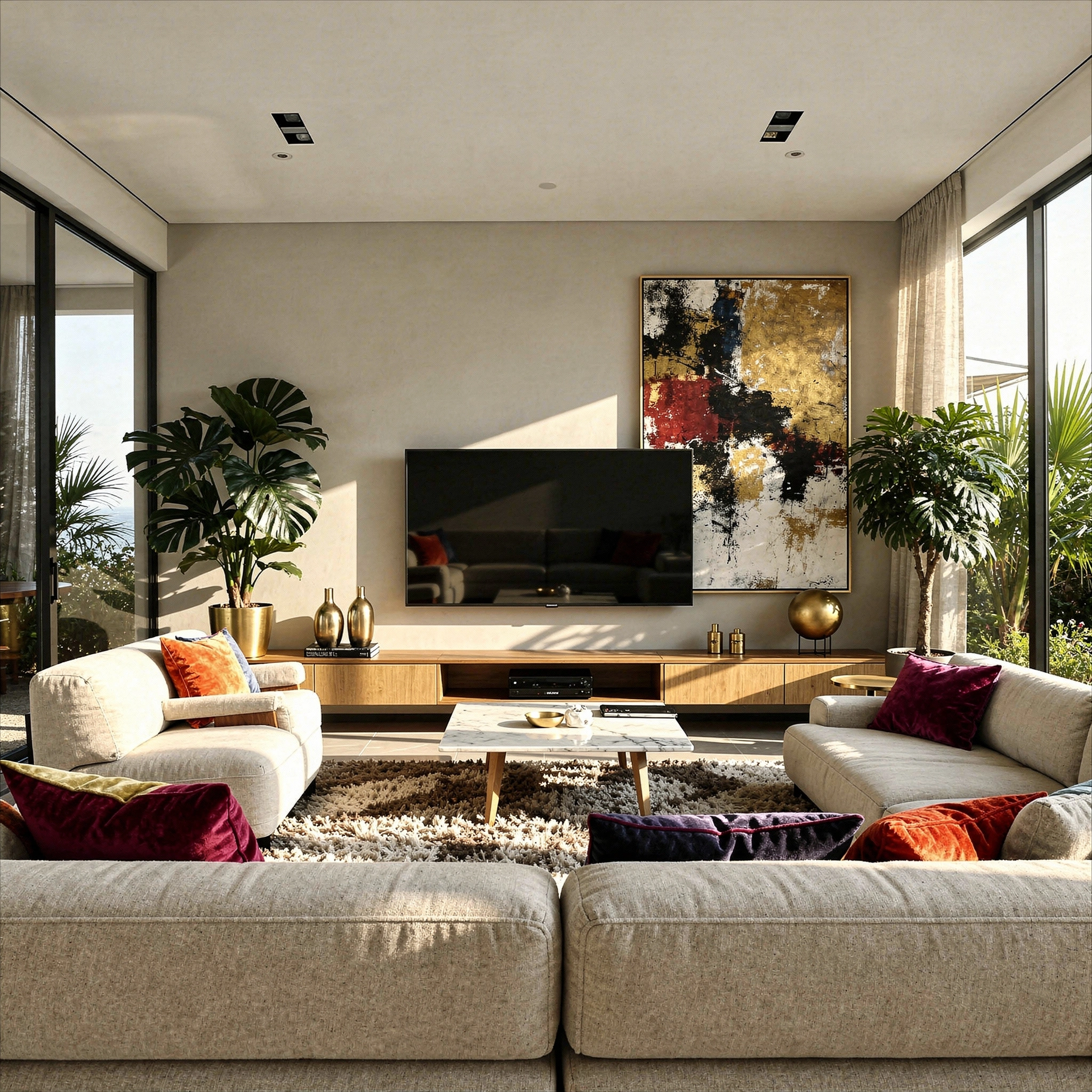  upscale home remodeling and living room renovation in Glendale and Los Angeles